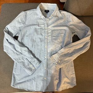 J. Crew Woman’s Casual Light Blue Button Down Shirt